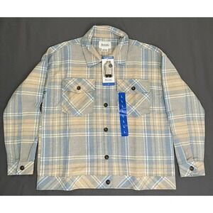 NEW! Boston Traders Women's L Large Multi Plaid Flannel Jacket With Tags